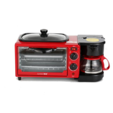 2159 多功能三合一早餐機/電烤箱+煎盤+咖啡機