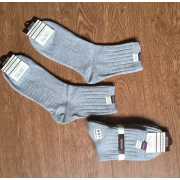 0460 日系男裝秋冬雙針中筒棉襪（一pack5對）