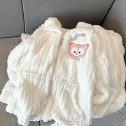 8946 Sanrio爆款毛絨甜美拉鏈家居服睡衣套裝
