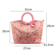 9366 Hello Kitty防水印花圓口提手購物袋