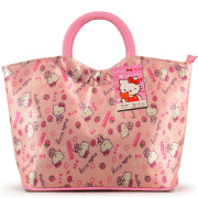 9366 Hello Kitty防水印花圓口提手購物袋