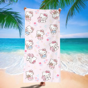 9397 Hello Kitty爆款卡通可愛速乾超大浴巾