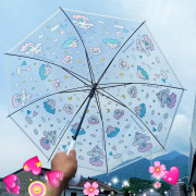 9409 Sanrio兒童成人長柄加粗防風透明全自動雨傘